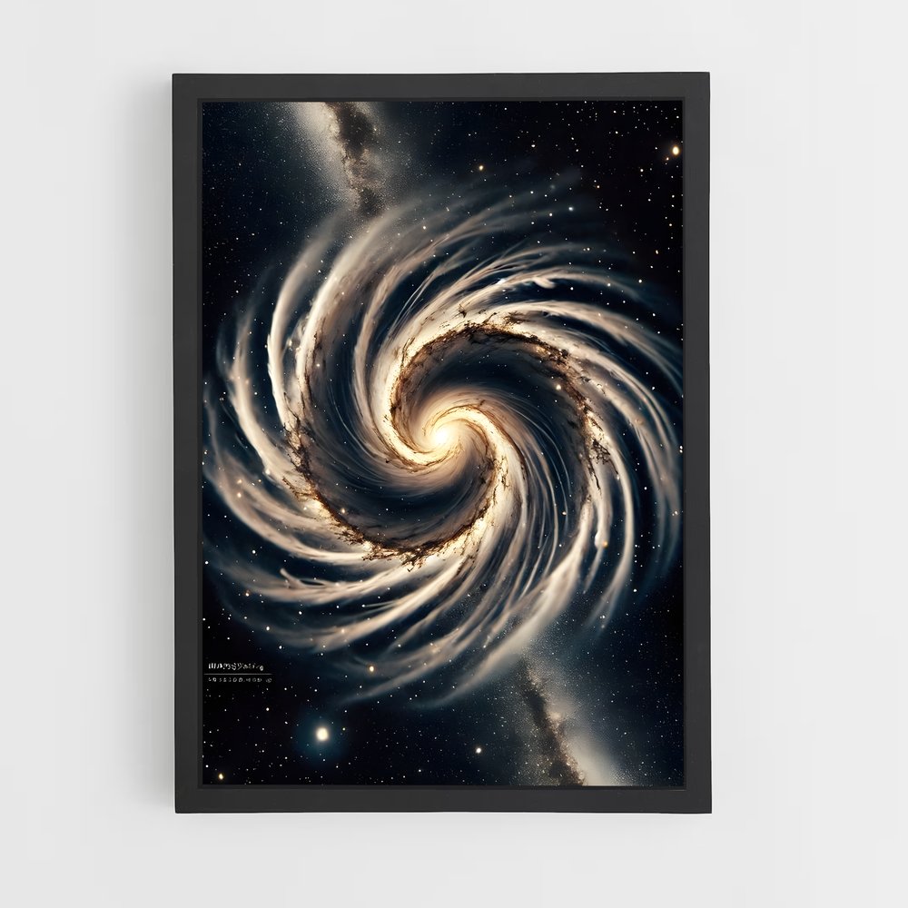 Poster Galaxie Spirale Éthérée (vue 2)